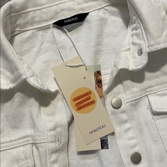 White Denim Jean jacket - Picture 2 of 2